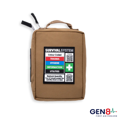 Snake bite kit in 600D ripstop Oxford polyester shell with water-repellent coating and YKK zips