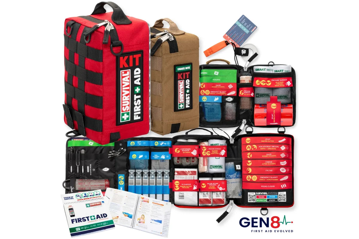 SURVIVAL Outdoor Bundle Gen 8, large first aid kit and snake bite kit, approx 1.1 kg