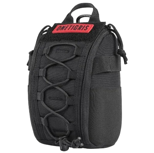 Tactical Speed First Aid Pouch in 500D nylon, compact 20 x 13 x 7.6 cm medical pouch