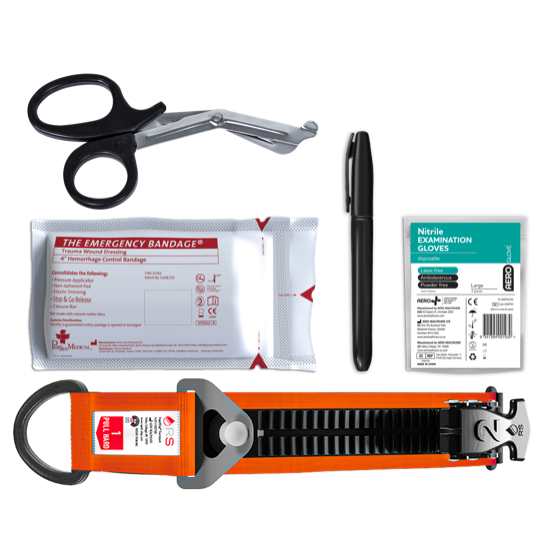 Civilian Trauma and Haemorrhage Control Bandage, 10 x 17 cm, included in the kit