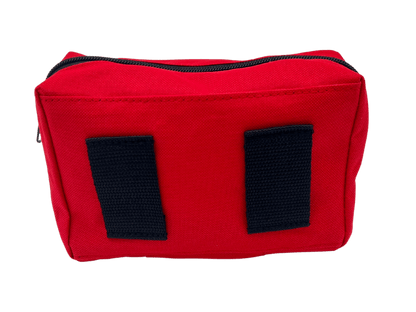 Soft pack burns kit measuring 18 cm long, 11 cm wide and 7 cm high for easy storage