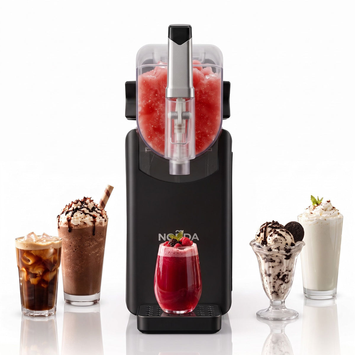 Norda slushie machine with a foldable colour touch display