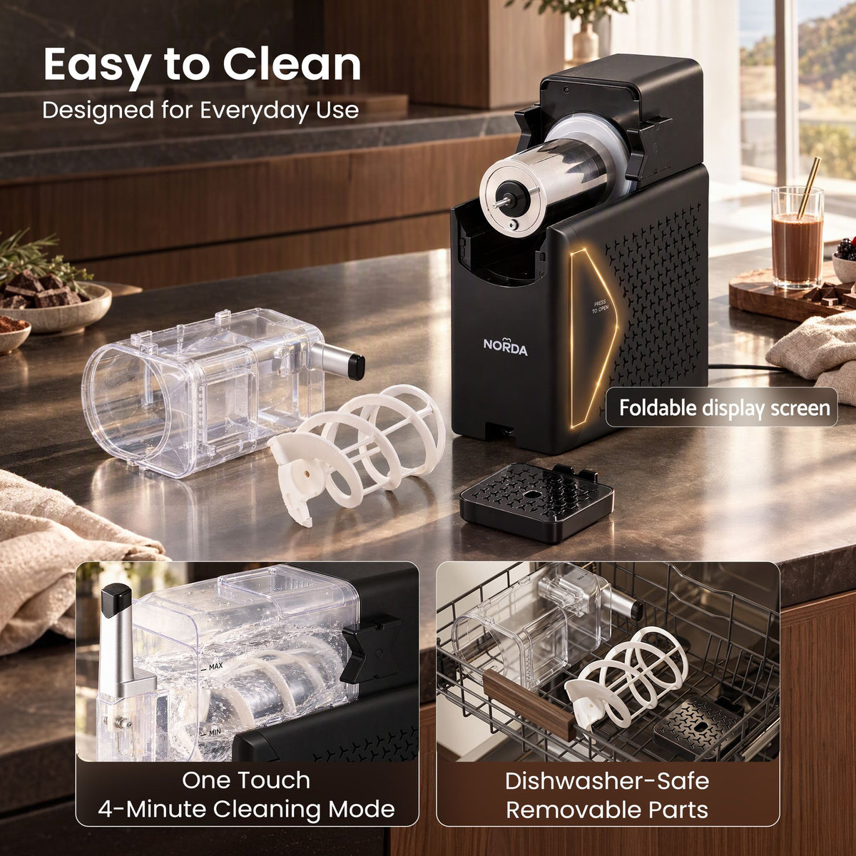 Norda slushie machine with keep cool operation for up to four hours