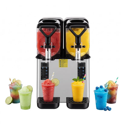 Norda slushie machine with digital temperature displays for each tank