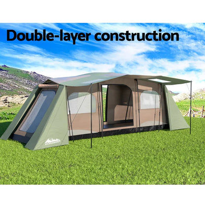Weisshorn Instant Up Camping Tent 10 Person 3 Rooms Outdoor Family Hiking