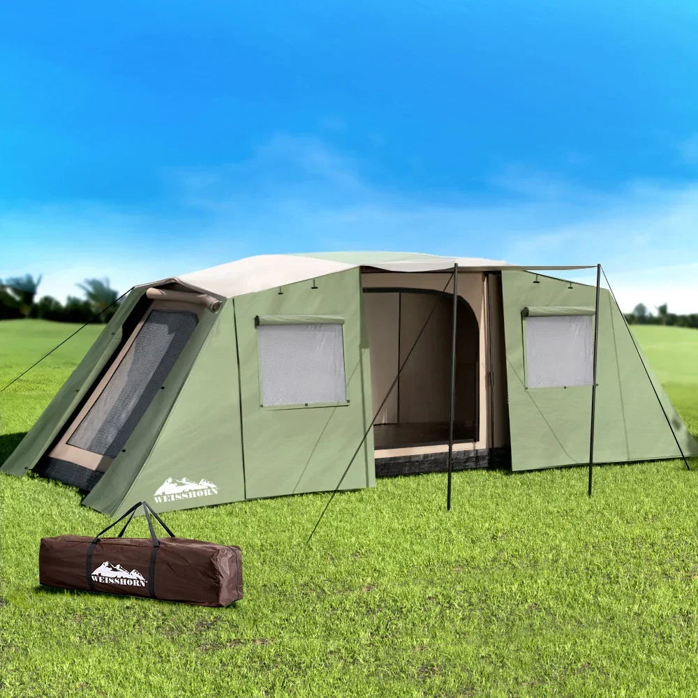 Weisshorn Instant Up Camping Tent 10 Person 3 Rooms Outdoor Family Hiking