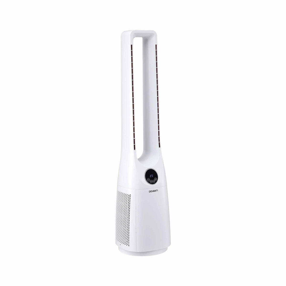 Devanti 100cm Bladeless Tower Fan with Remote - White - view 3