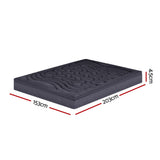 Giselle Bedding Queen Mattress Topper, 3-Zone 1000GSM Pillowtop Charcoal