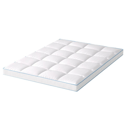 Giselle Bedding Double Mattress Topper, 10cm Bamboo Pillowtop 1500GSM