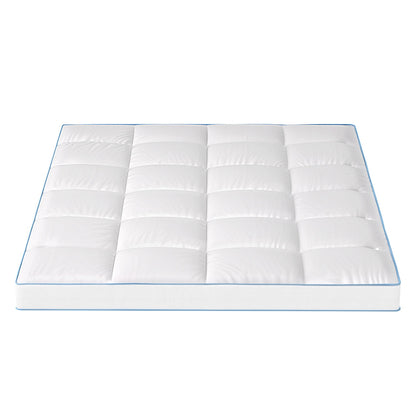Giselle Bedding Double Mattress Topper, 10cm Bamboo Pillowtop 1500GSM