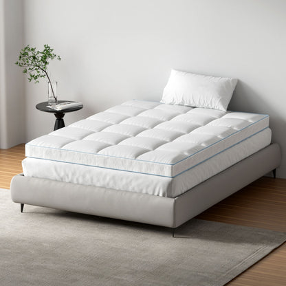 Giselle Bedding Double Mattress Topper, 10cm Bamboo Pillowtop 1500GSM