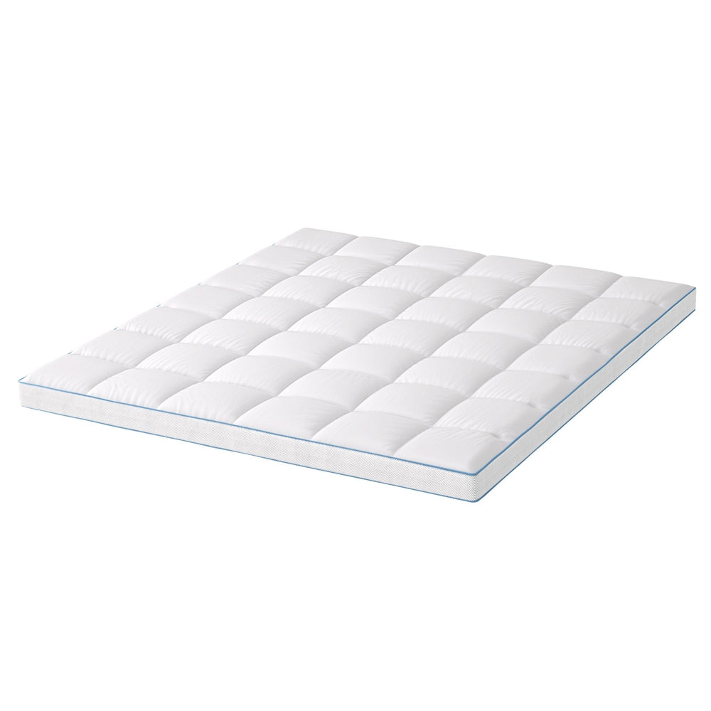 Giselle Bedding King Mattress Topper, 10cm Bamboo Pillowtop 1500GSM