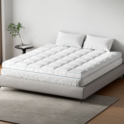 Giselle Bedding King Mattress Topper, 10cm Bamboo Pillowtop 1500GSM
