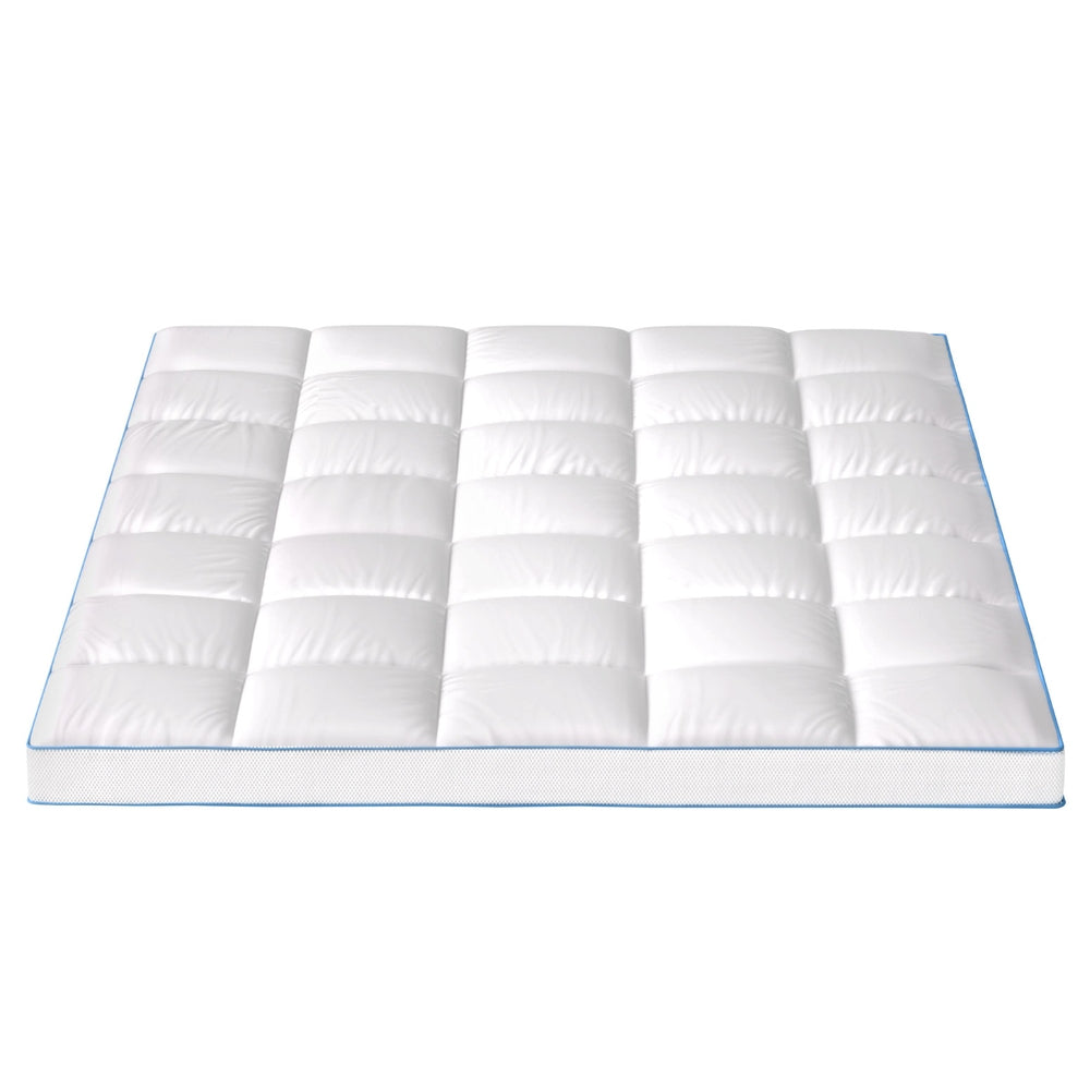 Giselle Bedding Queen Mattress Topper, 10cm Bamboo Pillowtop 1500GSM
