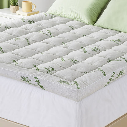 Giselle Bedding King Mattress Topper, 11cm Bamboo Pillowtop 1500GSM