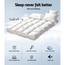Giselle Bedding King Mattress Topper, 5cm Bamboo, 1000GSM