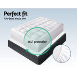 Giselle Bedding King Single Mattress Topper, 5cm Bamboo, 1000GSM