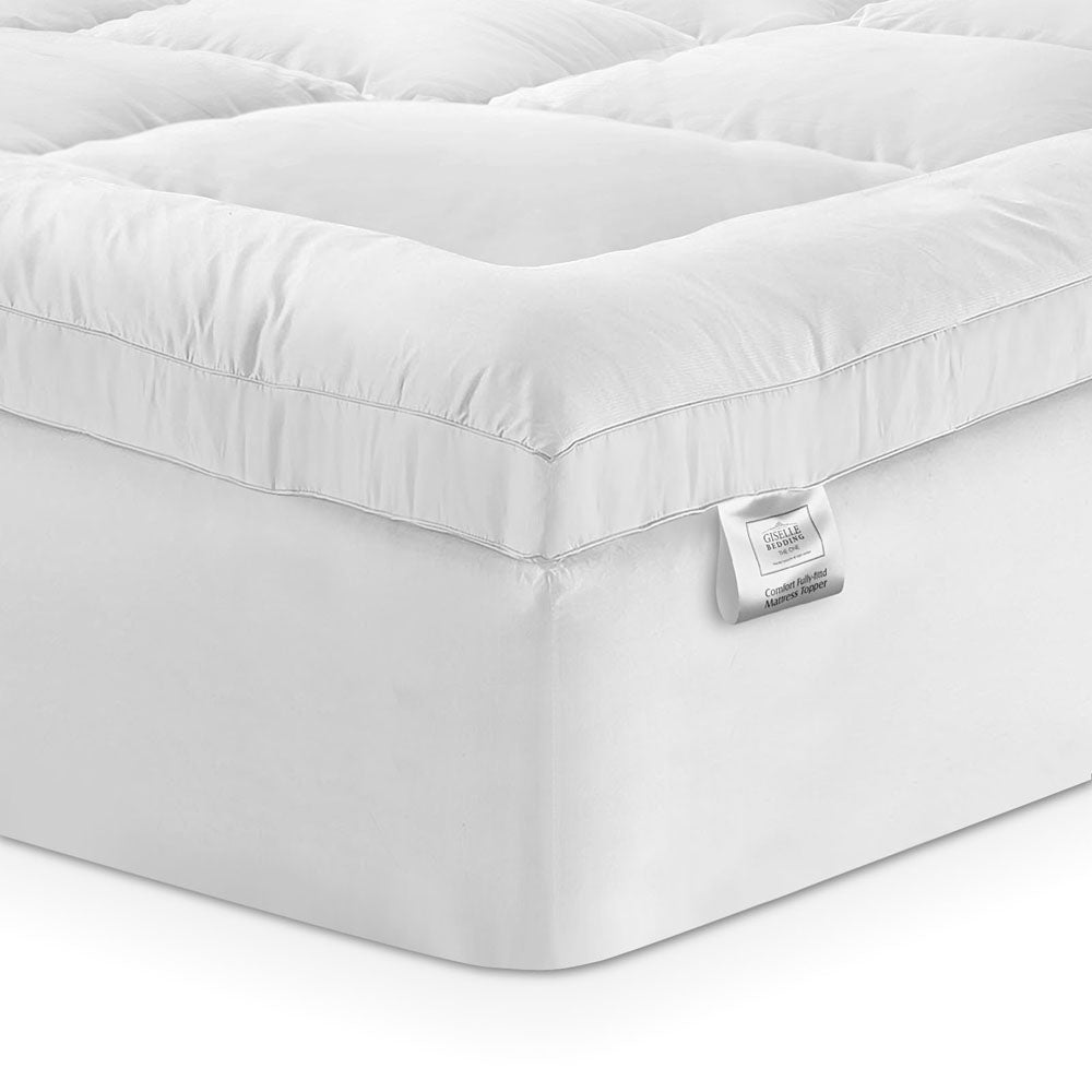 Giselle Bedding King Single Mattress Topper, 5cm Bamboo, 1000GSM