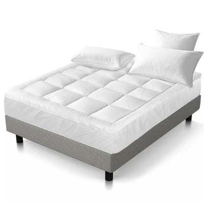 Giselle Bedding King Single Mattress Topper, 5cm Bamboo, 1000GSM