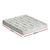 Giselle Bedding King Mattress Topper, 7.5cm Bamboo Pillowtop 1000GSM