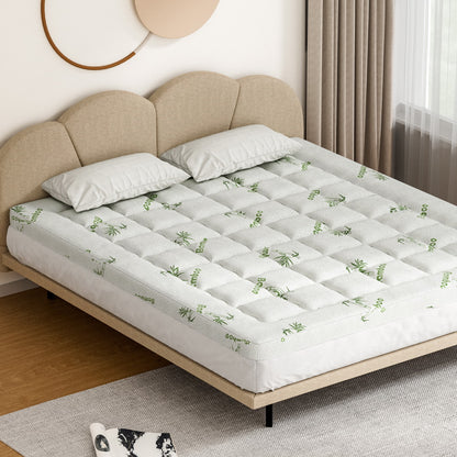 Giselle Bedding King Mattress Topper, 7.5cm Bamboo Pillowtop 1000GSM