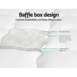 Giselle Bedding King Mattress Topper, 5cm Pillowtop 500GSM Microfibre