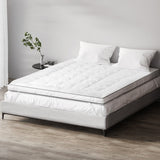 Giselle Bedding Queen Mattress Topper, 5cm Pillowtop 500GSM Microfibre