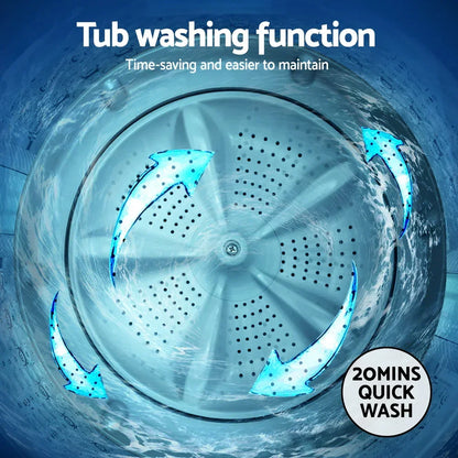 Devanti 6kg Top Load Washing Machine - White