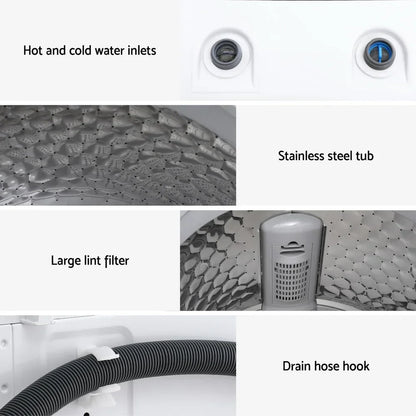 Devanti 6kg Top Load Washing Machine - White