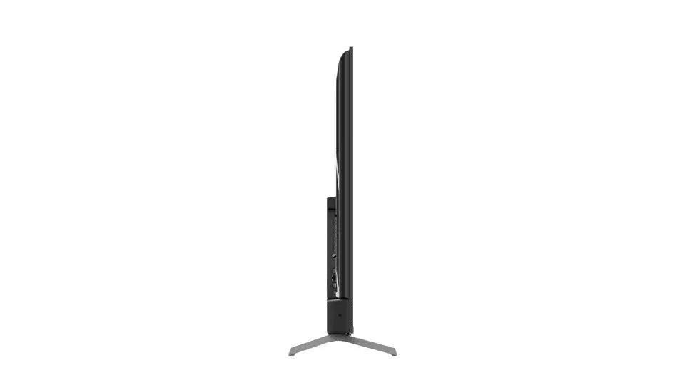 Slim flat screen TV side view with stand, bargain electronics at Flea Market online store