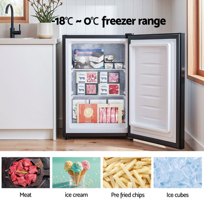 Devanti 42L Upright Freezer - Black - view 4