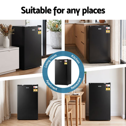 Devanti 81L Upright Freezer - Black - view 7