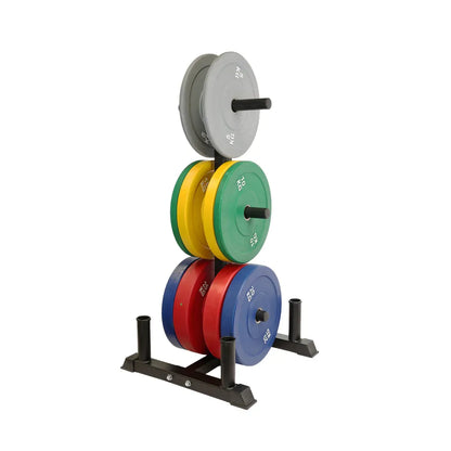 Curve Fitness Coloured Olympic Bumper Plates 150kg Set & Tree Rack