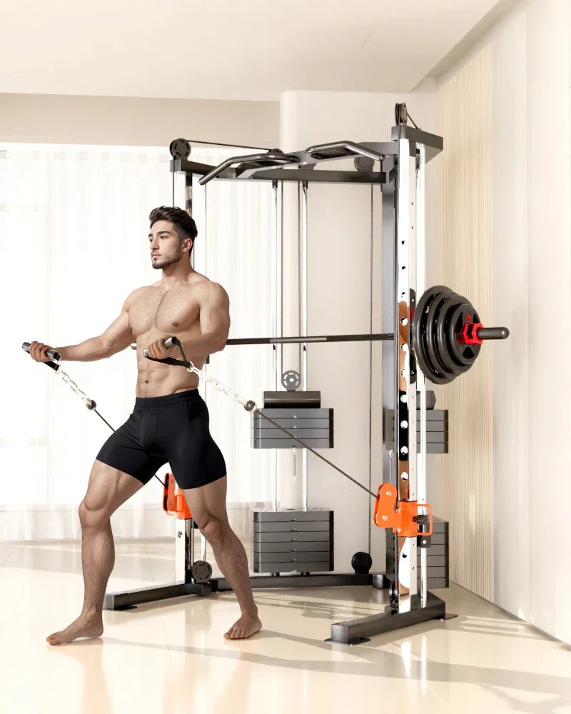 SmartFit C3 Max Multi-Functional Trainer 130kg - Smith Machine with Pin-Loaded Weights