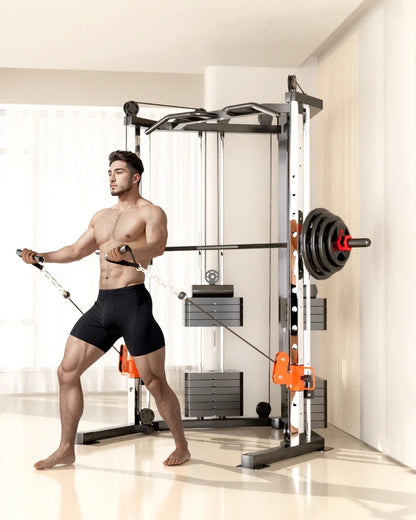 SmartFit C3 Max Multi-Functional Trainer 130kg - Smith Machine with Pin-Loaded Weights