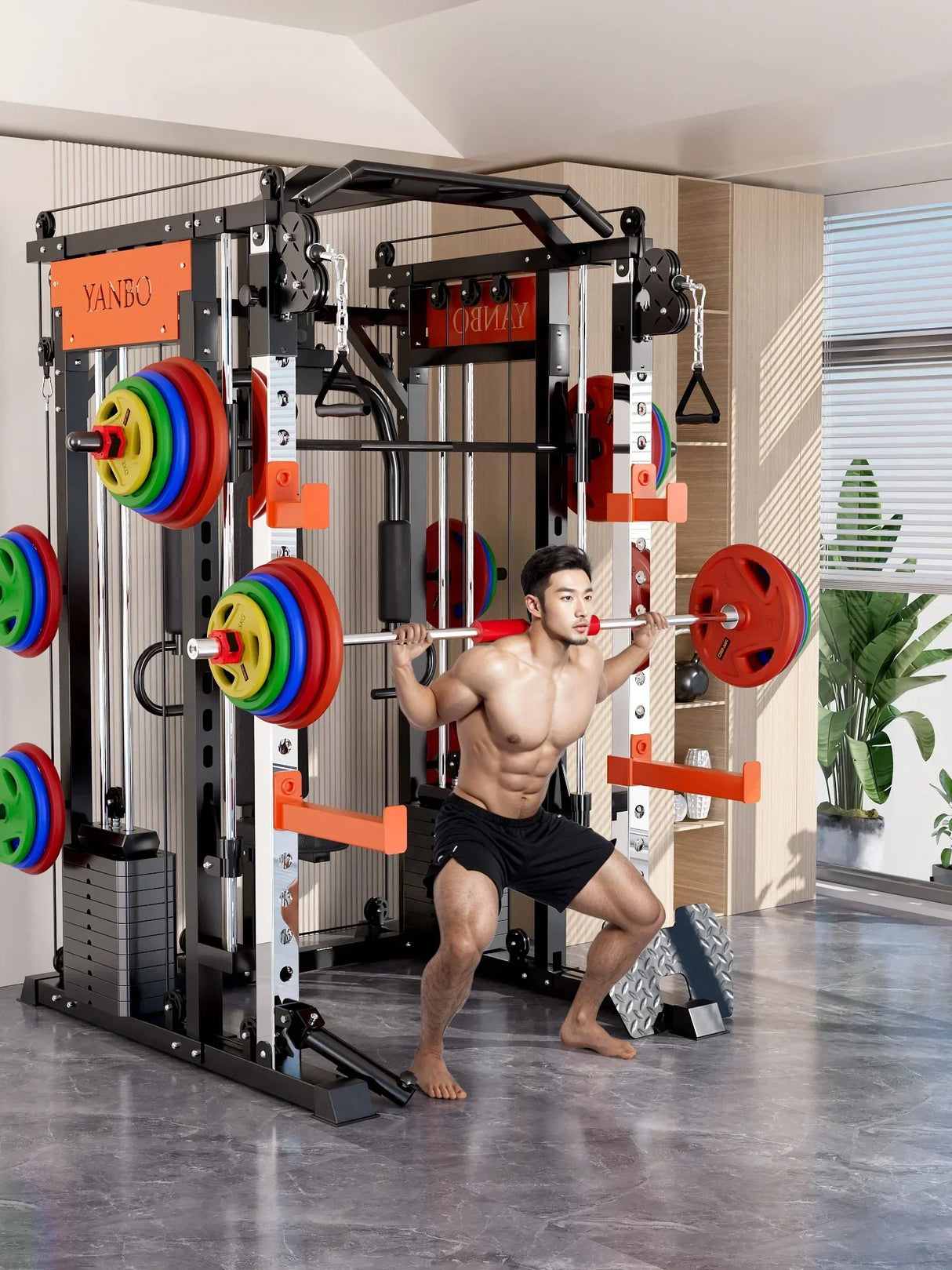 SmartFit M1 Ultra Smith Machine 130kg - Multi-Functional Home Gym