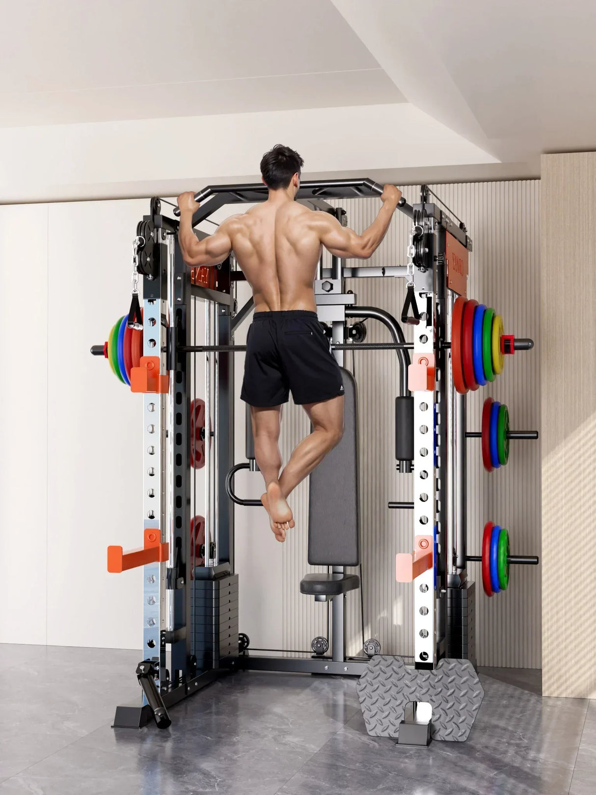 SmartFit M1 Ultra Smith Machine 130kg - Multi-Functional Home Gym