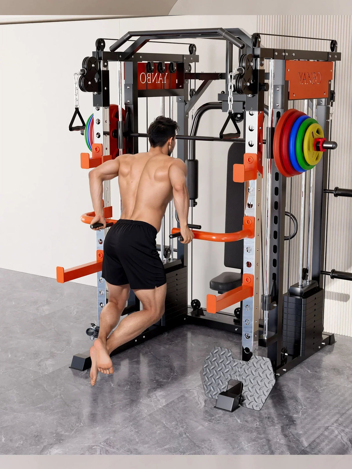 SmartFit M1 Ultra Smith Machine 130kg - Multi-Functional Home Gym