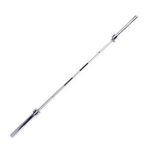 Chrome Olympic barbell for weightlifting and strength training