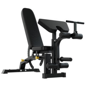 Adjustable weight bench with backrest and leg developer for home gym workouts