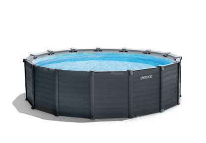 Intex 4.78m Graphite Grey Panel Pool - 1.24m Deep