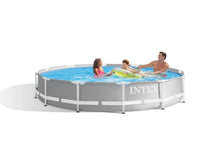 Intex 366x76cm Prism Frame Pool - 12ft Metal Frame Above Ground