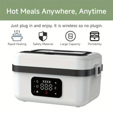Wireless portable electric lunch box with digital display, rapid heating, sold at Flea Market AU