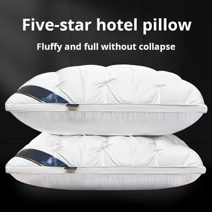 Luxury Quilted Pillow White Medium Profile 700g