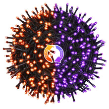 LED White Christmas Lights Outdoor, String Lights Plug in | Extendable, 8 Modes Christmas Tree Light, Timer, Durable, for Room Garden Patio Porch Wedding Christmas Halloween Decoration - Orange to Purple - Size 100m 1000-LED Light String with 3m Extension
