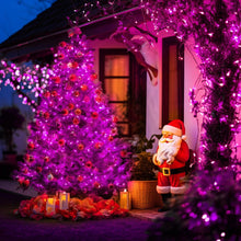 LED White Christmas Lights Outdoor, String Lights Plug in | Extendable, 8 Modes Christmas Tree Light, Timer, Durable, for Room Garden Patio Porch Wedding Christmas Halloween Decoration - Orange to Purple - Size 100m 1000-LED Light String with 3m Extension