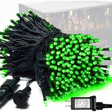 LED White Christmas Lights Outdoor, String Lights Plug in | Extendable, 8 Modes Christmas Tree Light, Timer, Durable, for Room Garden Patio Porch Wedding Christmas Halloween Decoration - Green - Size 100m 800-LED Light String with 3m Extension Cable