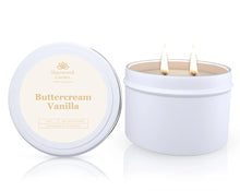 Buttercream Vanilla Soy Candle Tin 165g - Sweet Vanilla Scented Candle