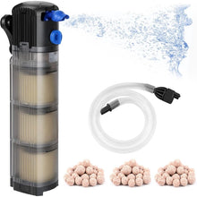 3-in-1 Internal Aquarium Filter Pump 1500L/H 25W Adjustable Flow Wave Freshwater Saltwater 100-300L