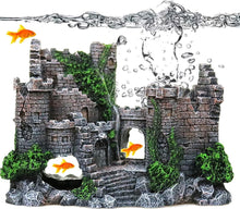 Resin Aquarium Castle Decoration Hiding House Fish Shrimp Shelter Freshwater Saltwater 17x13x6cm